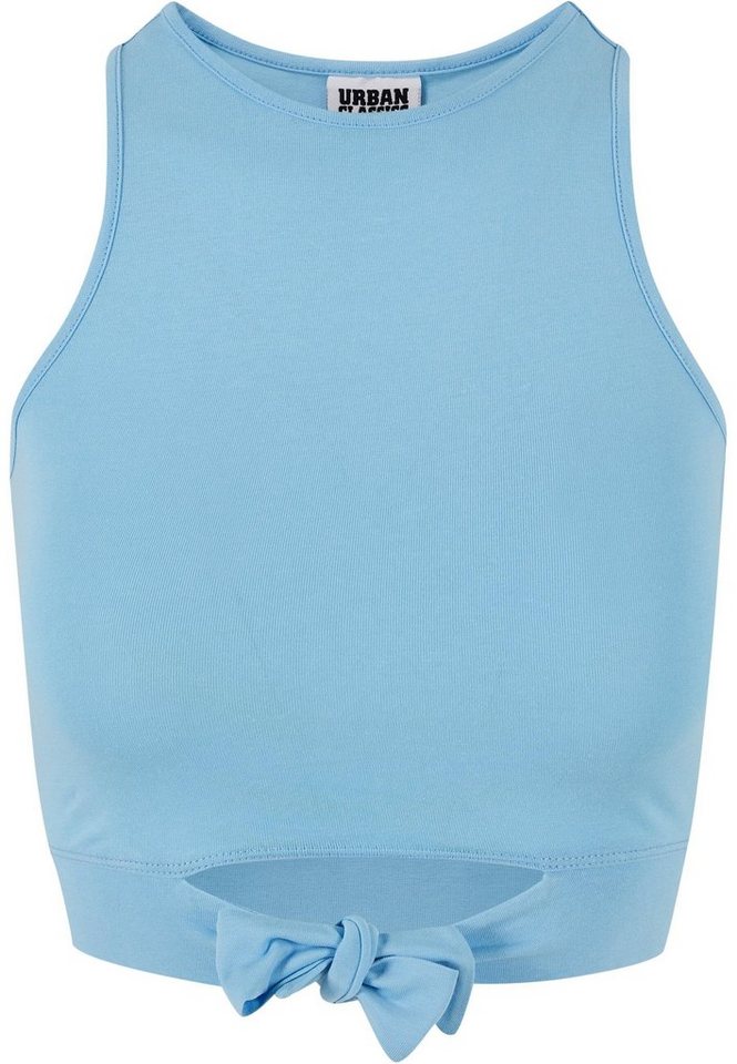 URBAN CLASSICS Muskelshirt Urban Classics Damen Ladies Cropped Knot Top (1-tlg) von URBAN CLASSICS