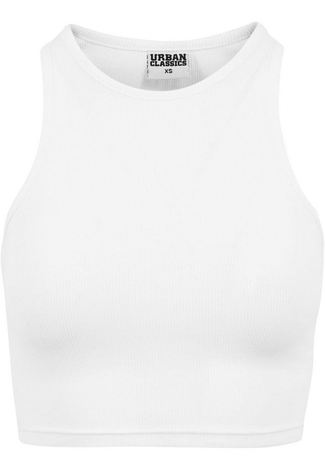 URBAN CLASSICS Muskelshirt Urban Classics Damen Ladies Cropped Rib Top (1-tlg) von URBAN CLASSICS