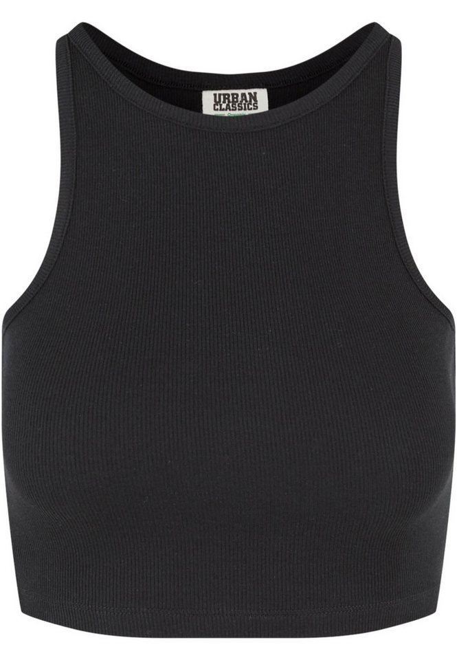 URBAN CLASSICS Muskelshirt Urban Classics Damen Ladies Organic Cropped Rib Top (1-tlg) von URBAN CLASSICS