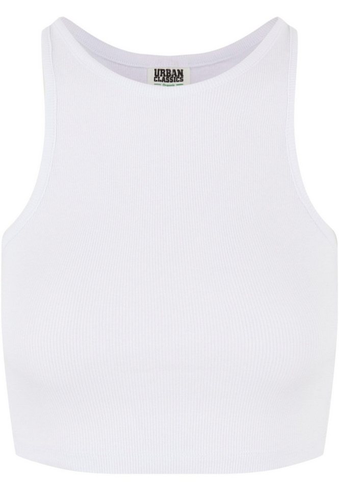 URBAN CLASSICS Muskelshirt Urban Classics Damen Ladies Organic Cropped Rib Top (1-tlg) von URBAN CLASSICS