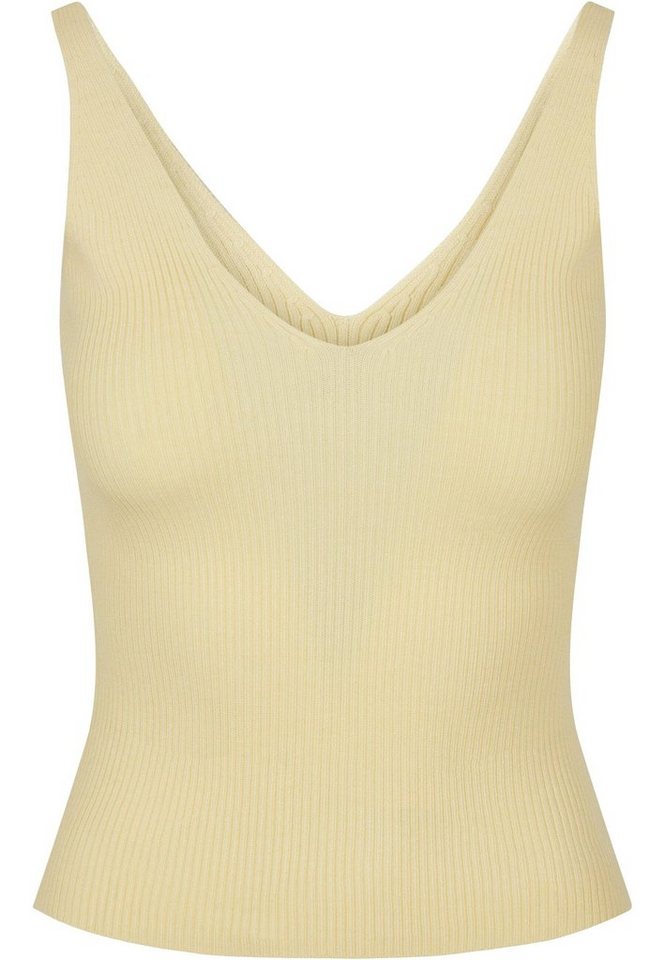 URBAN CLASSICS Muskelshirt Urban Classics Damen Ladies Rib Knit Top (1-tlg) von URBAN CLASSICS