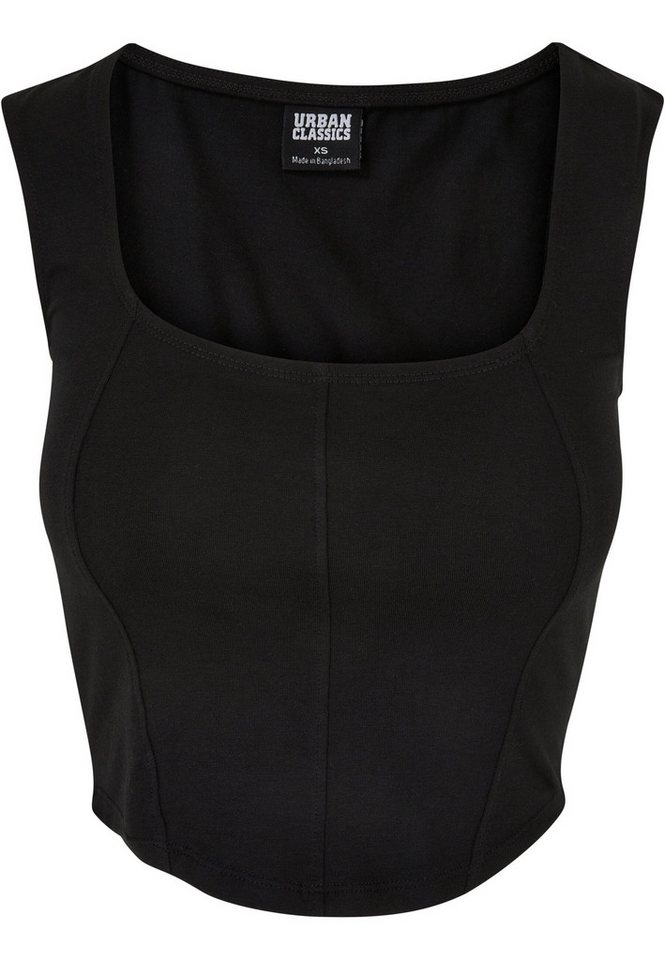 URBAN CLASSICS Muskelshirt Urban Classics Damen Ladies Short Corsage Top (1-tlg) von URBAN CLASSICS