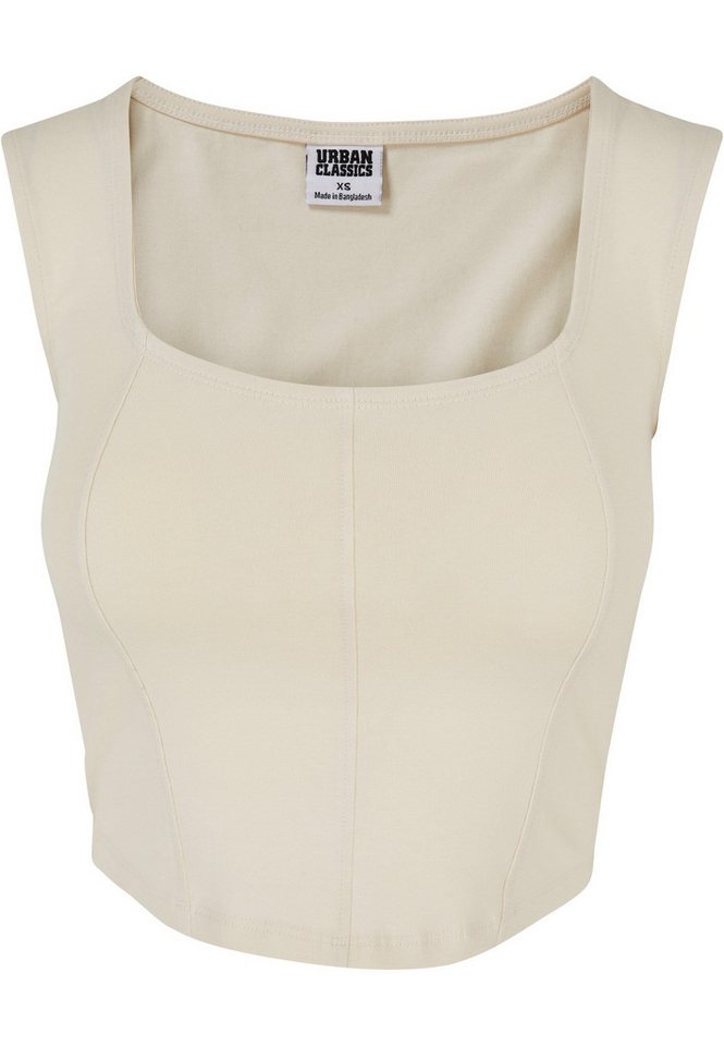 URBAN CLASSICS Muskelshirt Urban Classics Damen Ladies Short Corsage Top (1-tlg) von URBAN CLASSICS
