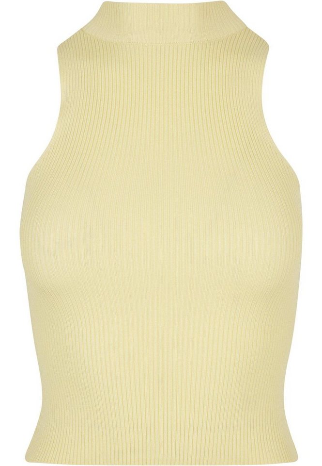 URBAN CLASSICS Muskelshirt Urban Classics Damen Ladies Short Rib Knit Turtleneck Top (1-tlg) von URBAN CLASSICS