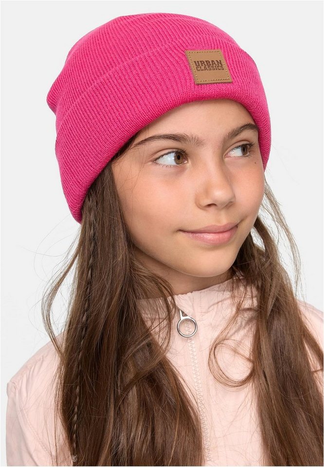 URBAN CLASSICS Outdoorhut Logopatch Beanie Kids 2-Pack 110/116 bis 158/164 von URBAN CLASSICS