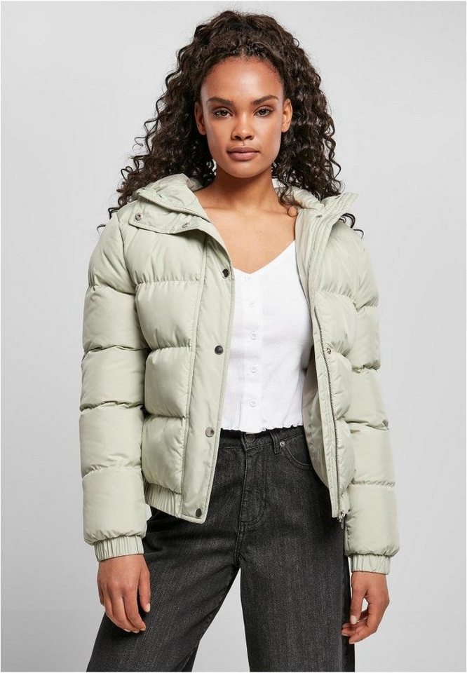 URBAN CLASSICS Outdoorjacke Damen Hooded Puffer Jacket gefütterte Jacke von URBAN CLASSICS