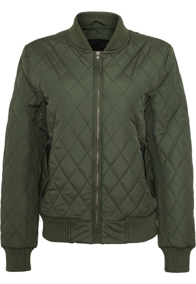 URBAN CLASSICS Allwetterjacke Urban Classics Damen Ladies Diamond Quilt Nylon Jacket (1-St) von URBAN CLASSICS