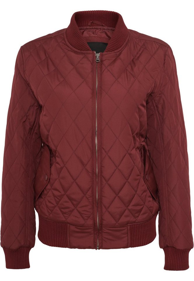 URBAN CLASSICS Allwetterjacke Urban Classics Damen Ladies Diamond Quilt Nylon Jacket (1-St) von URBAN CLASSICS