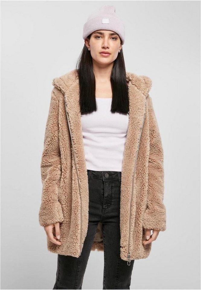 URBAN CLASSICS Outdoorjacke Damen Sherpa Jacket Two-way-Zipper von URBAN CLASSICS