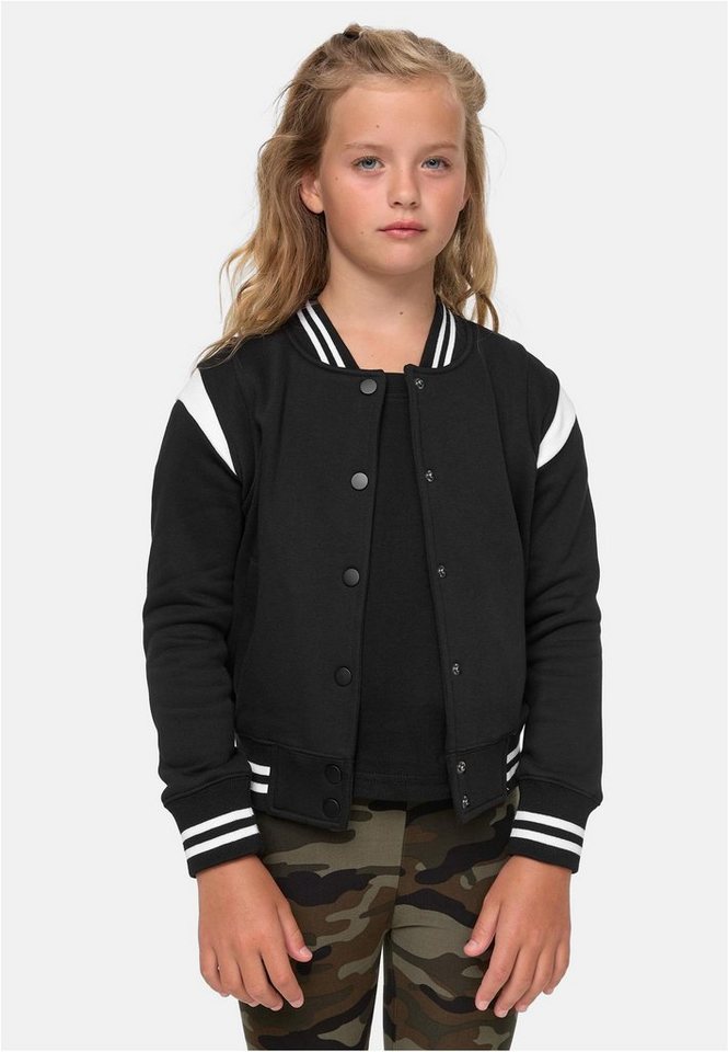 URBAN CLASSICS Outdoorjacke Girls Inset College Sweat Jacket College Jacke Mädchen von URBAN CLASSICS