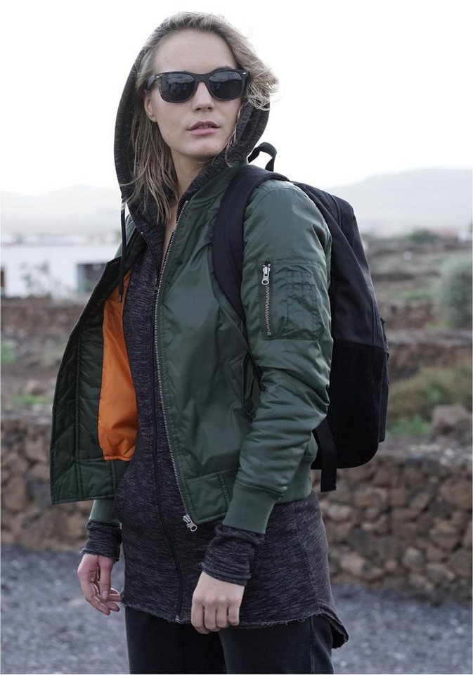 URBAN CLASSICS Outdoorjacke Ladies Basic Bomber Jacket Damen Bomber Jacke von URBAN CLASSICS