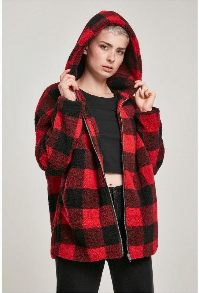 URBAN CLASSICS Outdoorjacke Ladies Hooded Oversized Check Sherpa Jacket Winterjacke URBAN CLASSICS Outdoorjacke Ladies Hooded Oversized Check Sherpa Jacket Winterjacke von URBAN CLASSICS