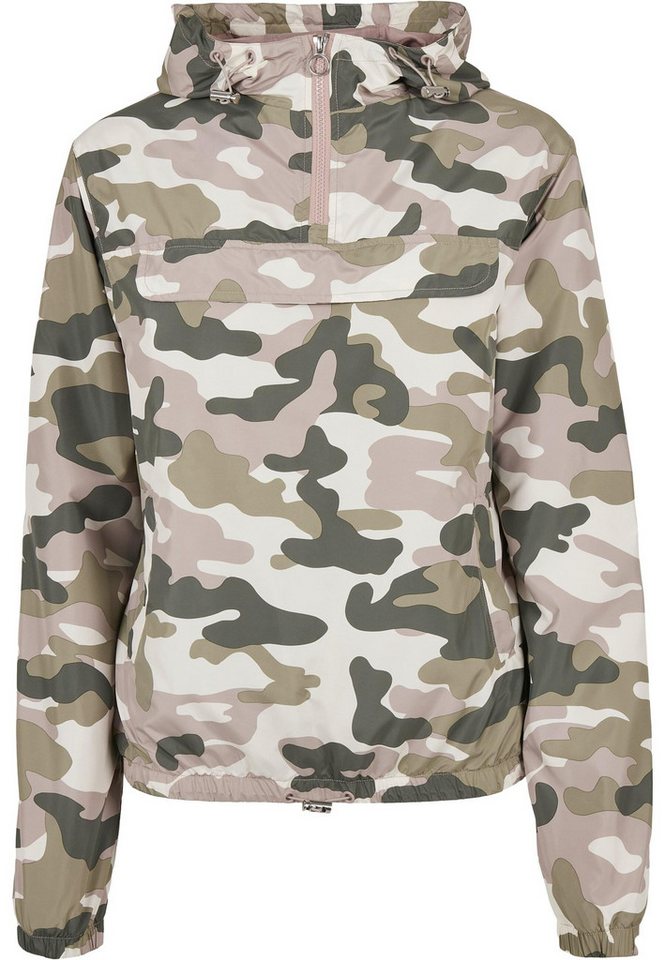 URBAN CLASSICS Allwetterjacke Urban Classics Damen Ladies Camo Pull Over Jacket (1-St) von URBAN CLASSICS