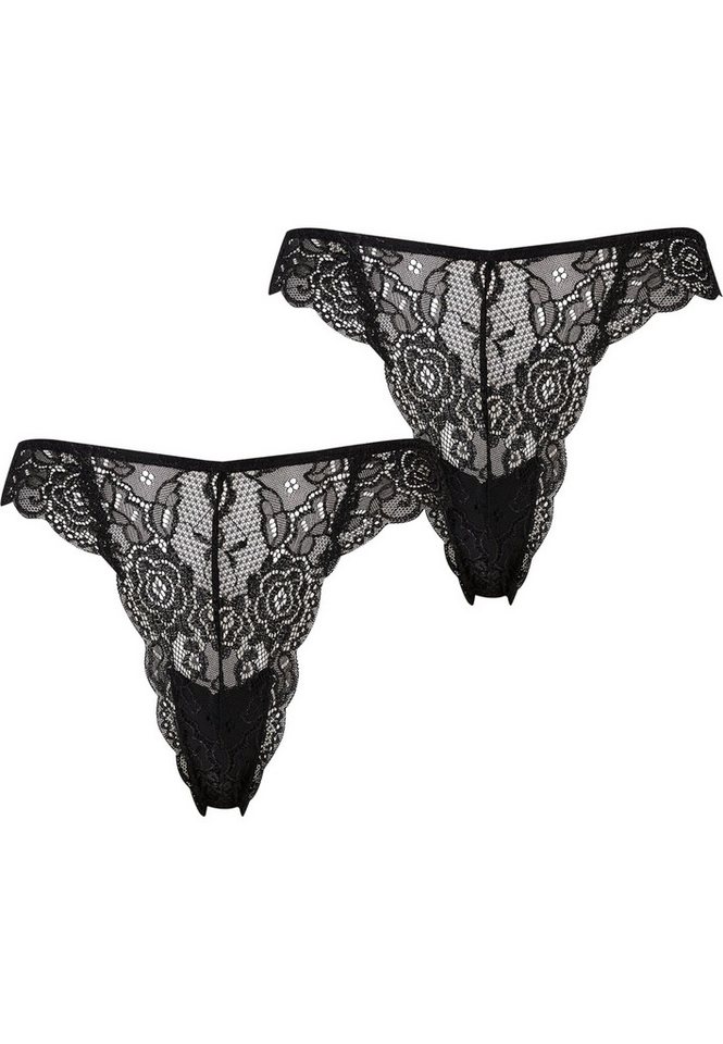 URBAN CLASSICS Panty Urban Classics Ladies Allover Lace Tanga 2-Pack von URBAN CLASSICS