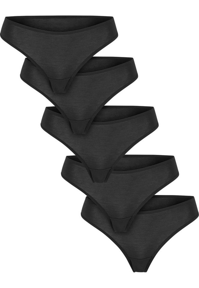 URBAN CLASSICS Panty Urban Classics Ladies Bamboo Tanga 5-Pack von URBAN CLASSICS