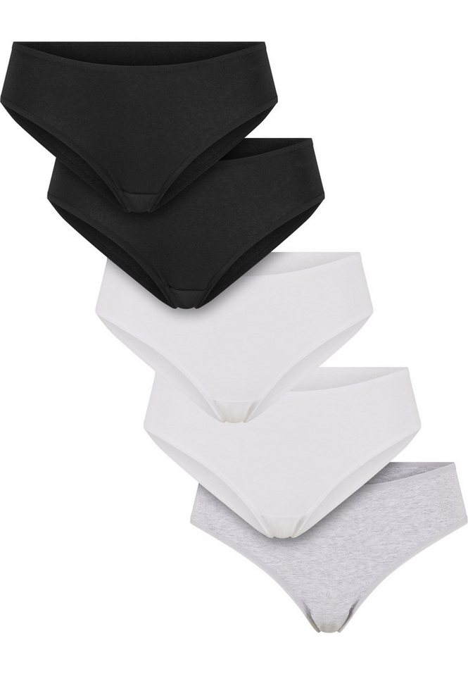 URBAN CLASSICS Panty Urban Classics Ladies Basic Cotton Brazilian 5-Pack von URBAN CLASSICS