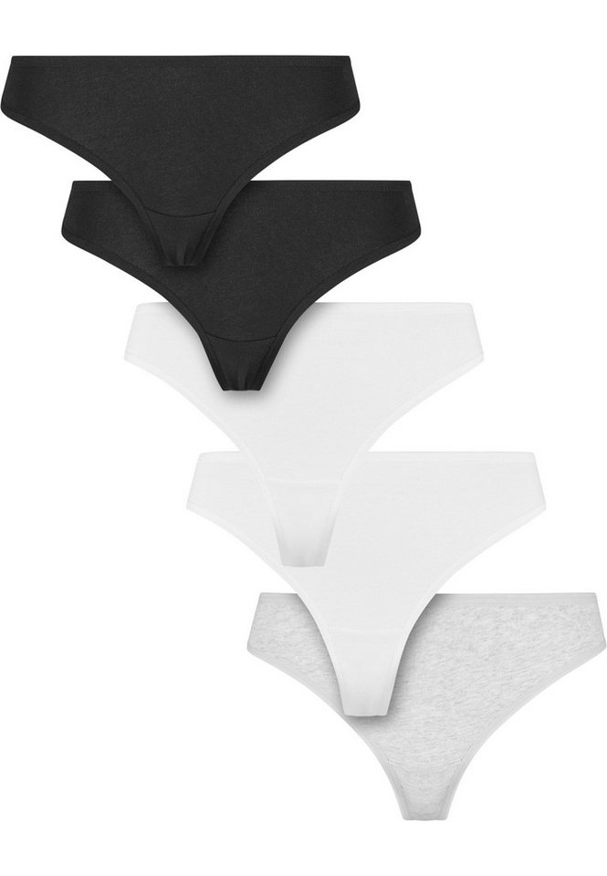 URBAN CLASSICS Panty Urban Classics Ladies Basic Cotton Tanga 5-Pack von URBAN CLASSICS