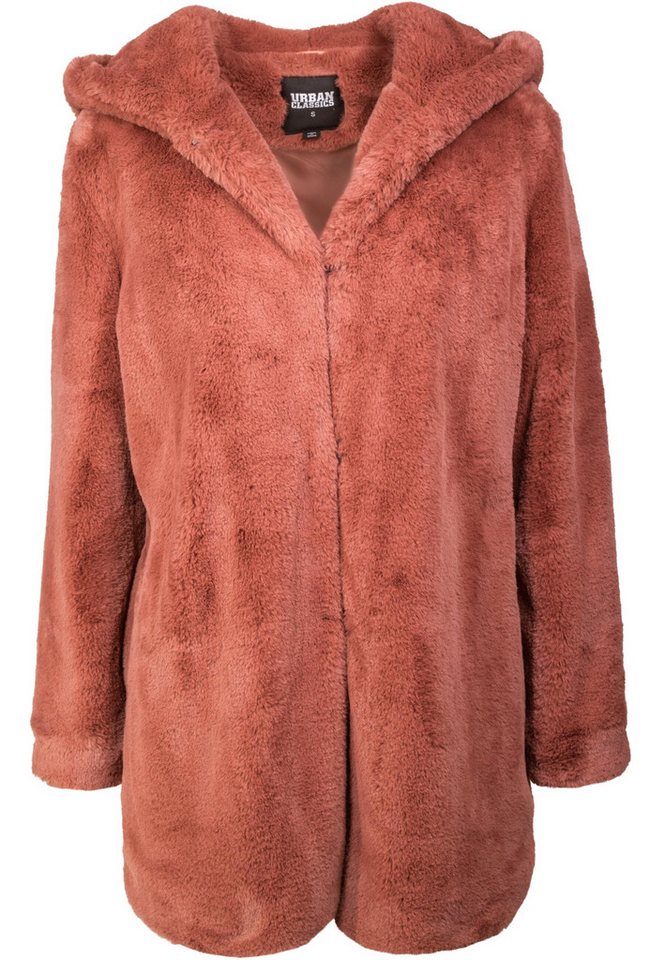 URBAN CLASSICS Parka Urban Classics Damen Ladies Hooded Teddy Coat (1-St) von URBAN CLASSICS
