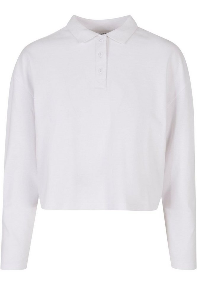 URBAN CLASSICS Poloshirt Urban Classics Damen Ladies Short Oversized Polo Longsleeve (1-tlg) von URBAN CLASSICS