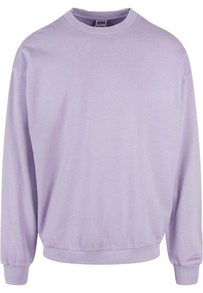 URBAN CLASSICS Rundhalspullover Herren Pigment Dyed Crew Neck (1-tlg) von URBAN CLASSICS