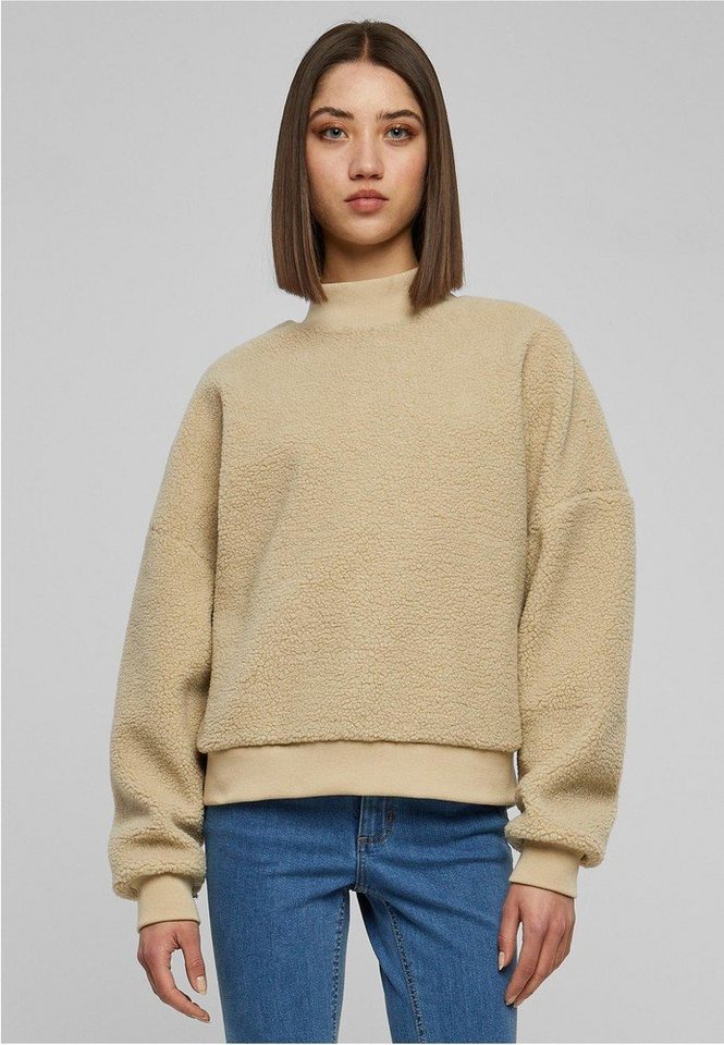 URBAN CLASSICS Rundhalspullover Ladies Sherpa Crewneck von URBAN CLASSICS