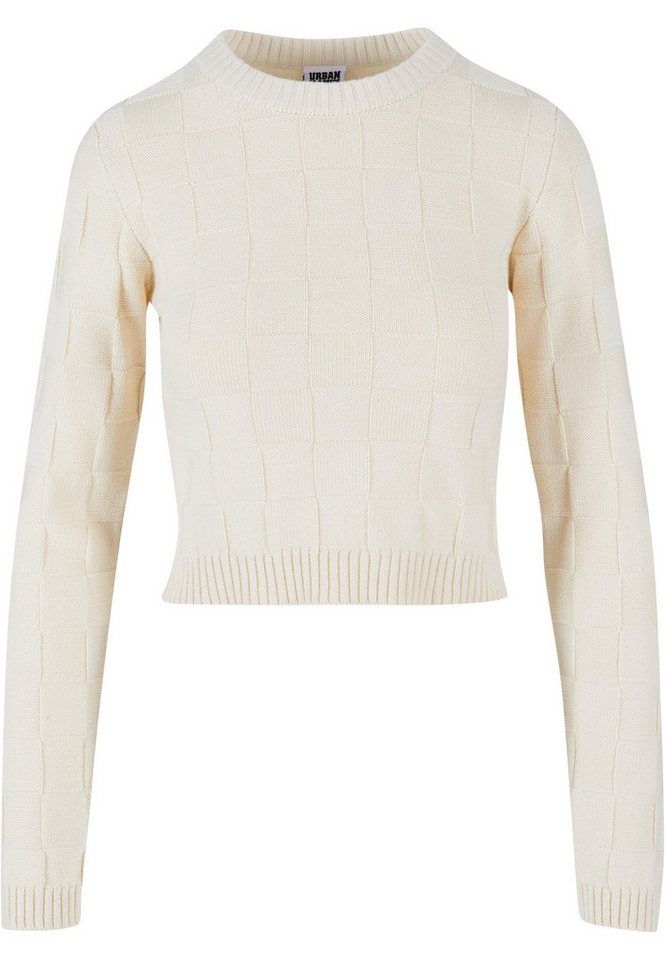 URBAN CLASSICS Rundhalspullover Urban Classics Damen Ladies Check Knit Sweater (1-tlg) von URBAN CLASSICS