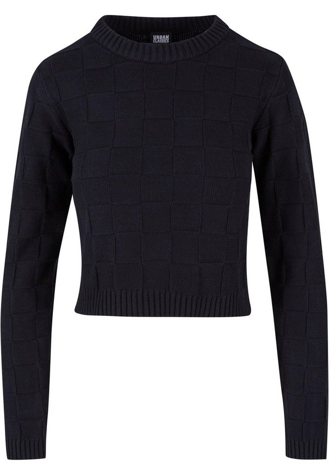 URBAN CLASSICS Rundhalspullover Urban Classics Damen Ladies Check Knit Sweater (1-tlg) von URBAN CLASSICS