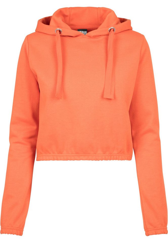 URBAN CLASSICS Rundhalspullover Urban Classics Damen Ladies Interlock Short Hoody (1-tlg) von URBAN CLASSICS