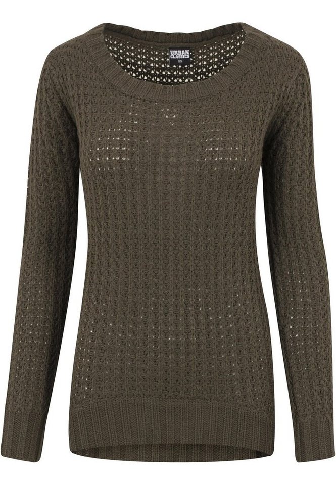 URBAN CLASSICS Rundhalspullover Urban Classics Damen Ladies Long Wideneck Sweater (1-tlg) von URBAN CLASSICS