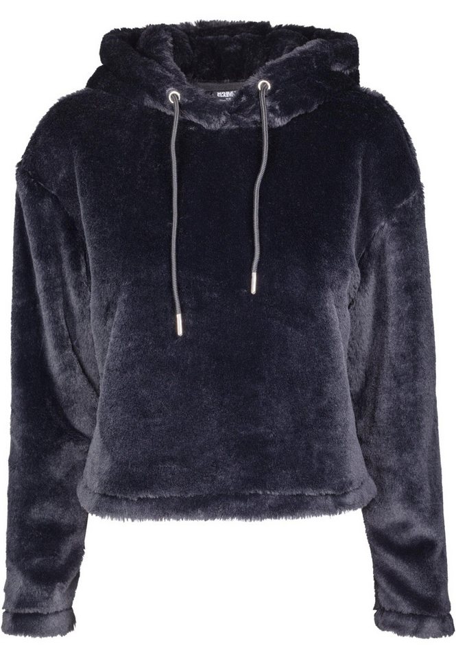 URBAN CLASSICS Rundhalspullover Urban Classics Damen Ladies Oversize Short Teddy Hoody (1-tlg) von URBAN CLASSICS