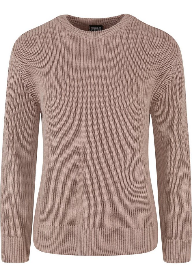 URBAN CLASSICS Rundhalspullover Urban Classics Damen Ladies Rib Knit Sweater (1-tlg) von URBAN CLASSICS