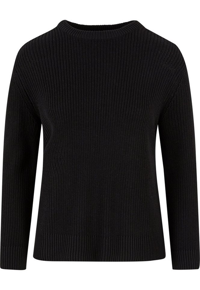 URBAN CLASSICS Rundhalspullover Urban Classics Damen Ladies Rib Knit Sweater (1-tlg) von URBAN CLASSICS