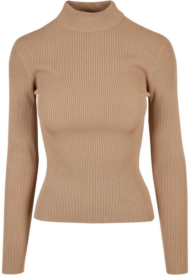 URBAN CLASSICS Rundhalspullover Urban Classics Damen Ladies Rib Knit Turtelneck Sweater (1-tlg) von URBAN CLASSICS