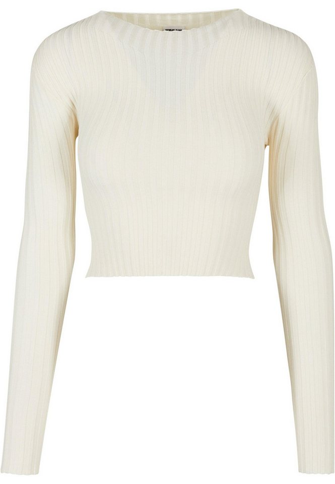 URBAN CLASSICS Rundhalspullover Urban Classics Damen Ladies Short Rib Knit Twisted Back Sweater (1-tlg) von URBAN CLASSICS