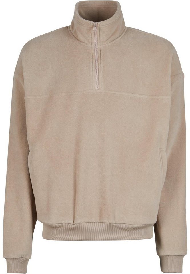 URBAN CLASSICS Rundhalspullover Urban Classics Herren Basic Polar Fleece Troyer (1-tlg) von URBAN CLASSICS