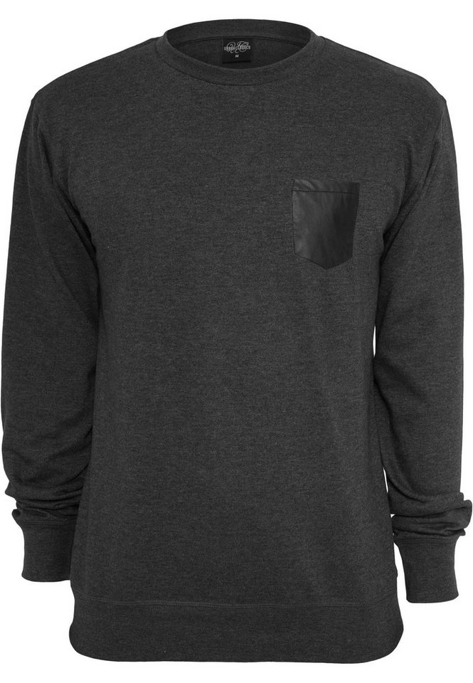 URBAN CLASSICS Rundhalspullover Urban Classics Herren Contrast Pocket Crewneck (1-tlg) von URBAN CLASSICS