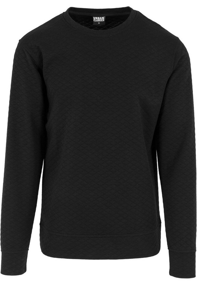 URBAN CLASSICS Rundhalspullover Urban Classics Herren Diamond Quilt Crewneck (1-tlg) von URBAN CLASSICS