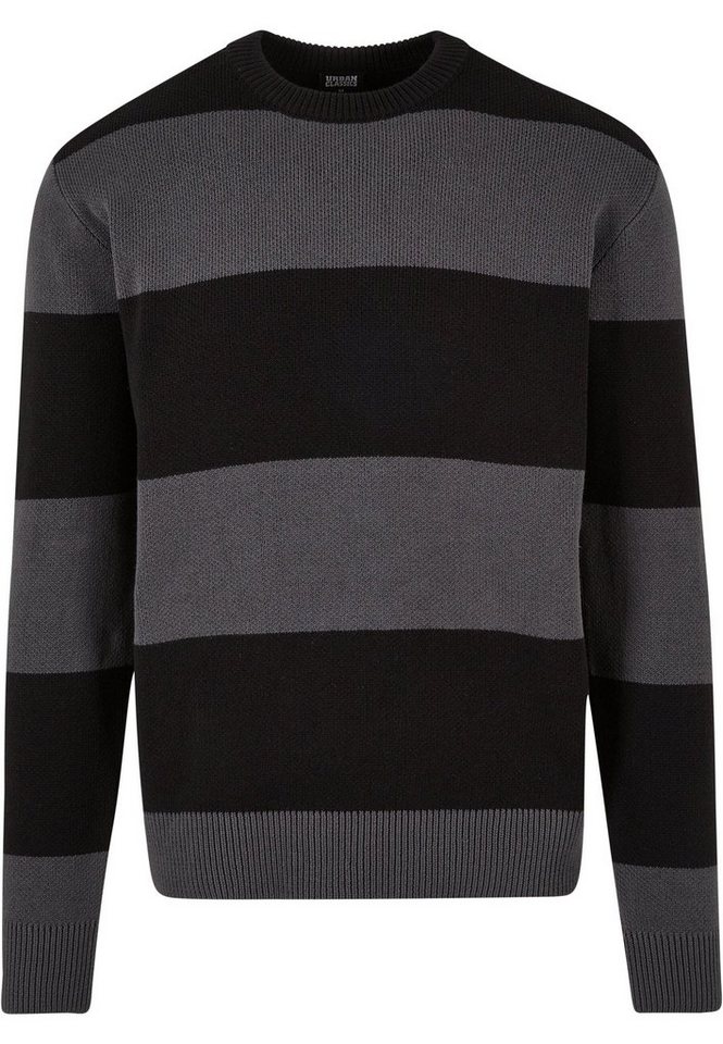 URBAN CLASSICS Rundhalspullover Urban Classics Herren Heavy Oversized Striped Sweatshirt (1-tlg) von URBAN CLASSICS