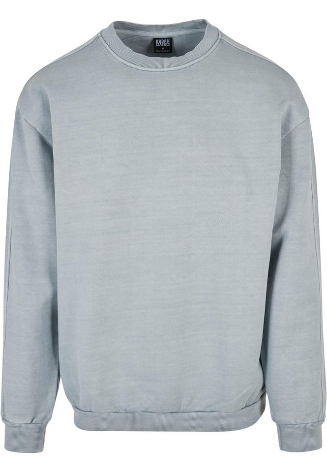 URBAN CLASSICS Rundhalspullover Urban Classics Herren Heavy Terry Garment Dye Crew (1-tlg) von URBAN CLASSICS