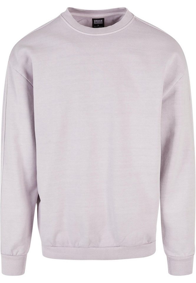 URBAN CLASSICS Rundhalspullover Urban Classics Herren Heavy Terry Garment Dye Crew (1-tlg) von URBAN CLASSICS