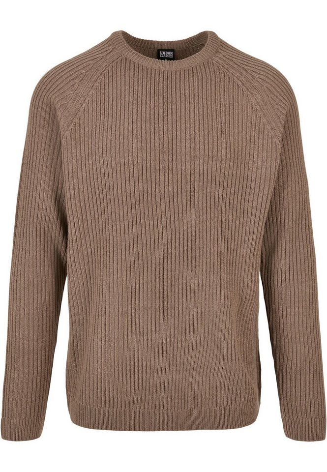 URBAN CLASSICS Rundhalspullover Urban Classics Herren Ribbed Raglan Sweater (1-tlg) von URBAN CLASSICS