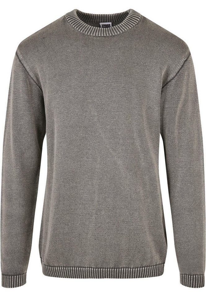 URBAN CLASSICS Rundhalspullover Urban Classics Herren Washed Sweater (1-tlg) von URBAN CLASSICS