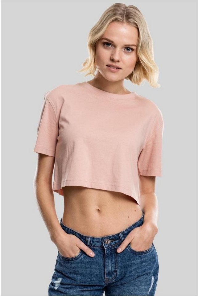 URBAN CLASSICS Rundhalsshirt Damen Short Oversized T-Shirt von URBAN CLASSICS