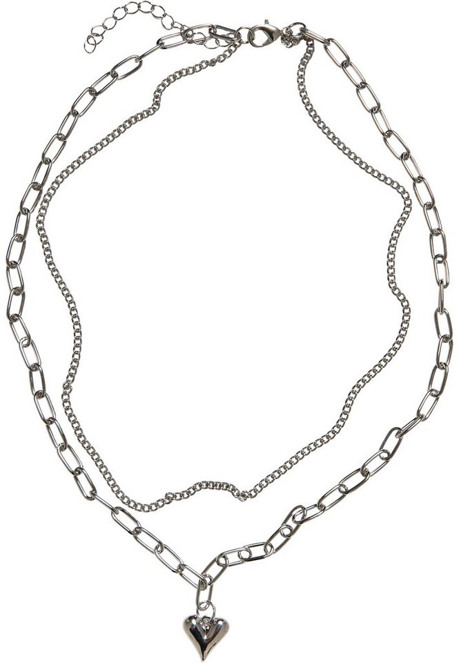 URBAN CLASSICS Schmuckset Urban Classics Unisex Heart Icon Layering Necklace (1-tlg) von URBAN CLASSICS
