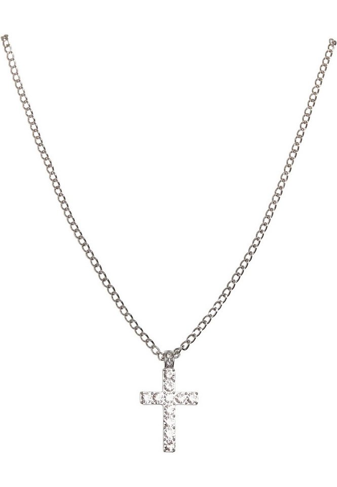 URBAN CLASSICS Edelstahlkette Unisex Diamond Cross Necklace von URBAN CLASSICS