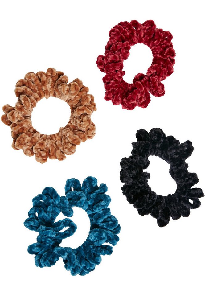 URBAN CLASSICS Schmuckset Urban Classics Unisex Fluffy Scrunchies 4-Pack (1-tlg) von URBAN CLASSICS