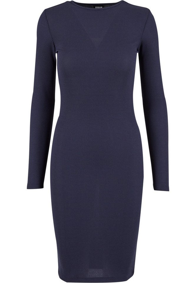 URBAN CLASSICS Shirtkleid Urban Classics Damen Ladies Rib Dress (1-tlg) von URBAN CLASSICS