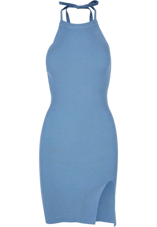 URBAN CLASSICS Shirtkleid Urban Classics Damen Ladies Rib Knit Neckholder Dress (1-tlg) von URBAN CLASSICS