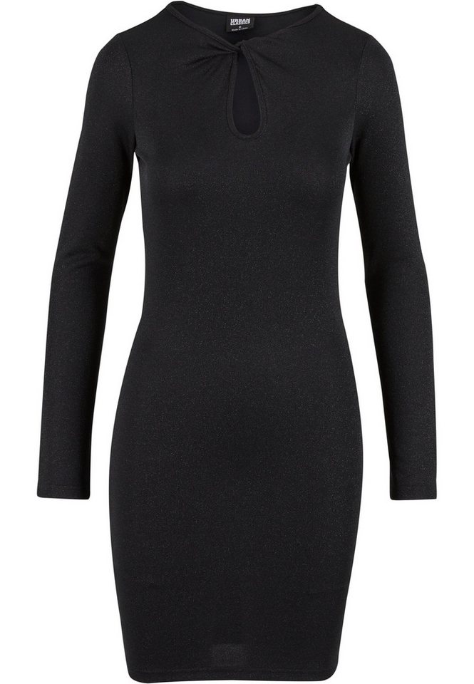 URBAN CLASSICS Shirtkleid Urban Classics Ladies Glitter Longsleeve Dress (1-tlg) von URBAN CLASSICS