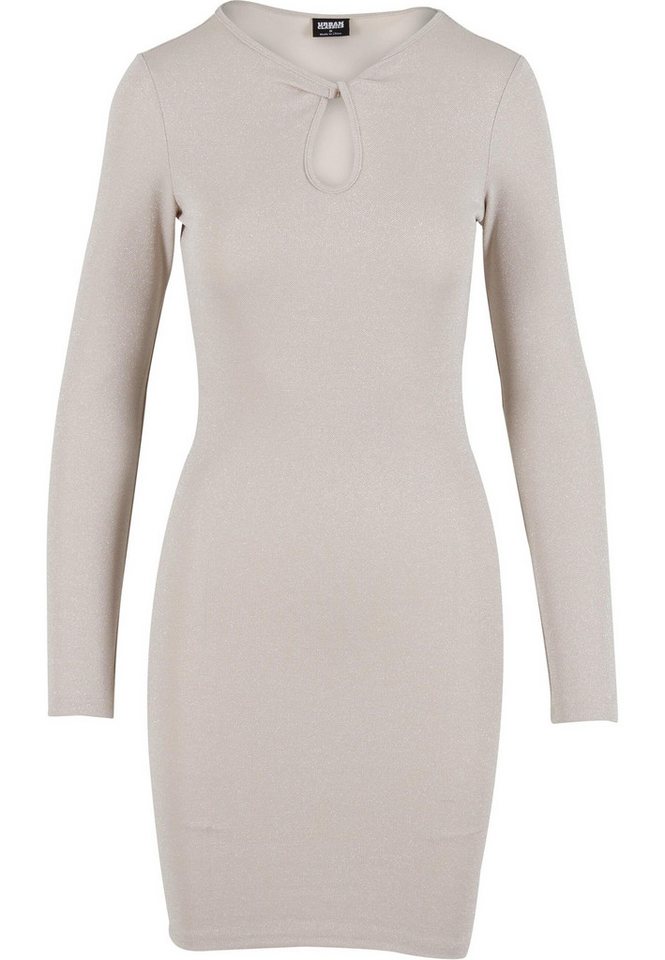 URBAN CLASSICS Shirtkleid Urban Classics Ladies Glitter Longsleeve Dress (1-tlg) von URBAN CLASSICS